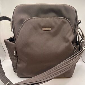$94 Travelon Nutmeg Brown Anti-Theft Classic Travel Bag Purse Shoulder Strap